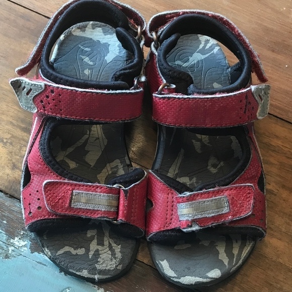 Ecco Red Sport Sandals for Kids Size 11 - Picture 4 of 4